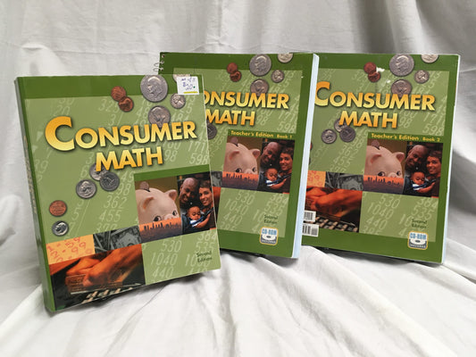BJU Consumer Math (2nd Ed.) - Set of 3