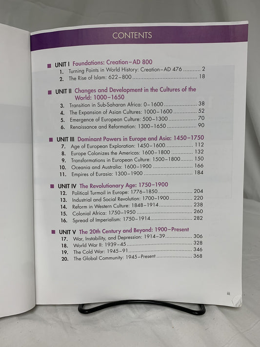 BJU World Studies (4th Ed.) Textbook