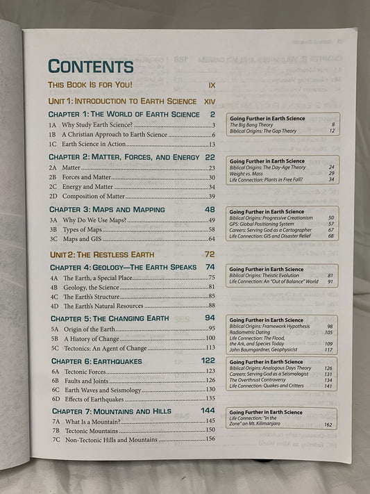 BJU Earth Science (4th Ed.) Textbook