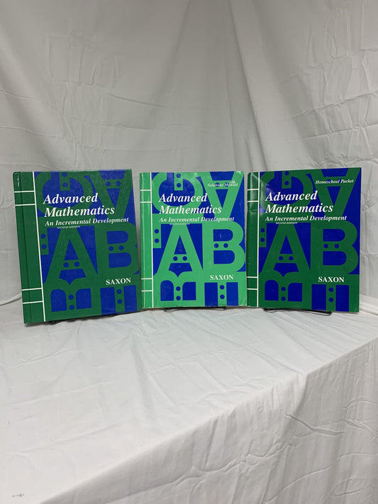 Saxon Advanced Mathematics (2nd Ed.) Set of 3
