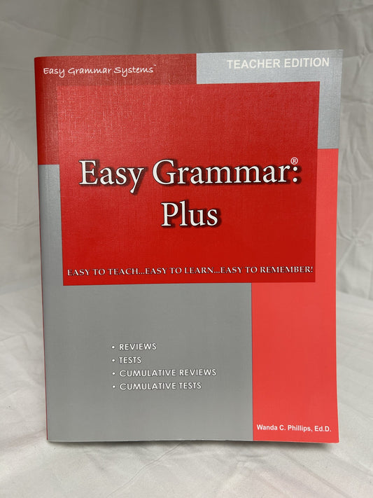 Easy Grammar Plus Teacher Edition
