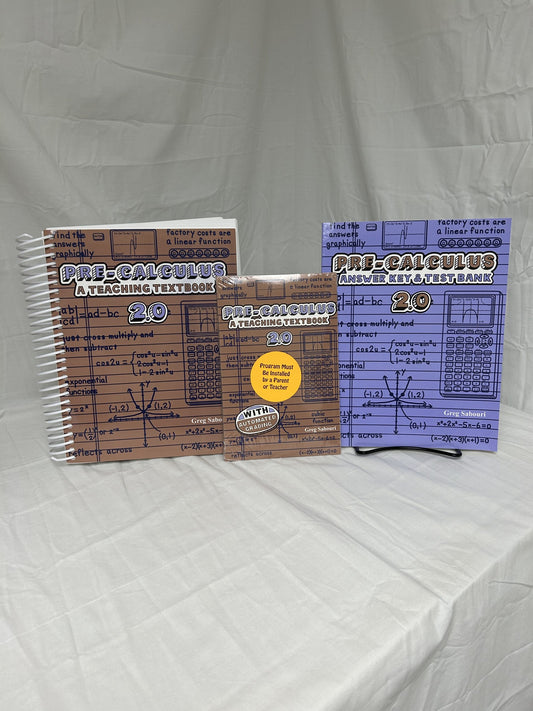 Pre-Calculus 2.0 (Teaching Textbooks) Set of 3