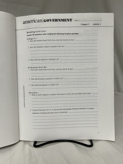 BJU American Government (2nd Ed.) Set of 3