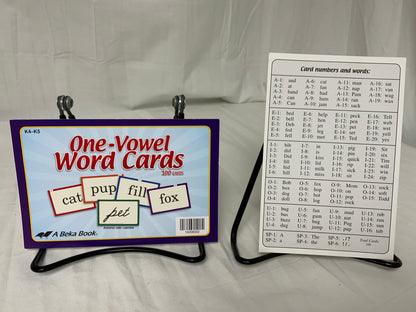 Abeka One-Vowel Word Cards