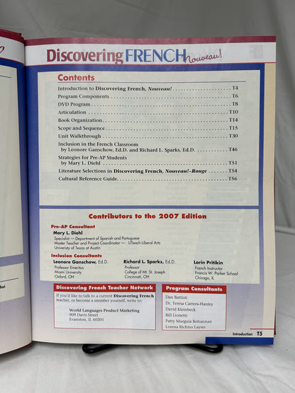 Discovering French Nouveau! Rouge 3 Set of 5