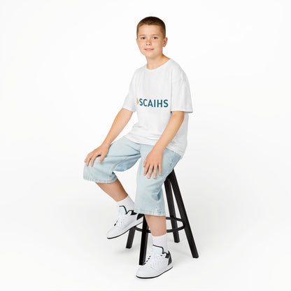 Kids Heavy Cotton™ Tee | SCAIHS Design, Comfortable Kidswear, Casual Style, Perfect Gift for School, Everyday Wear, Youth Apparel