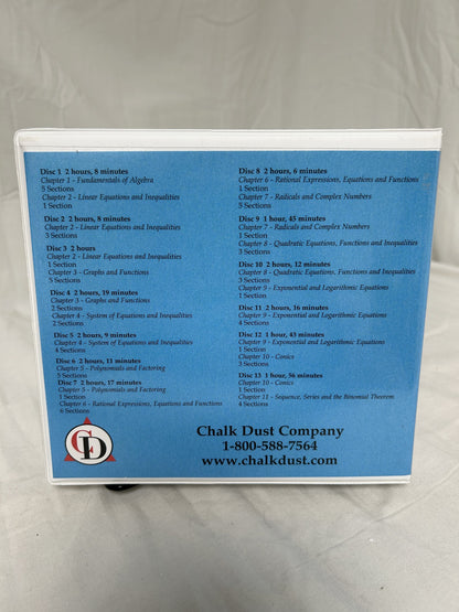 Chalk Dust Algebra 2 (6th Ed.) Set of 4