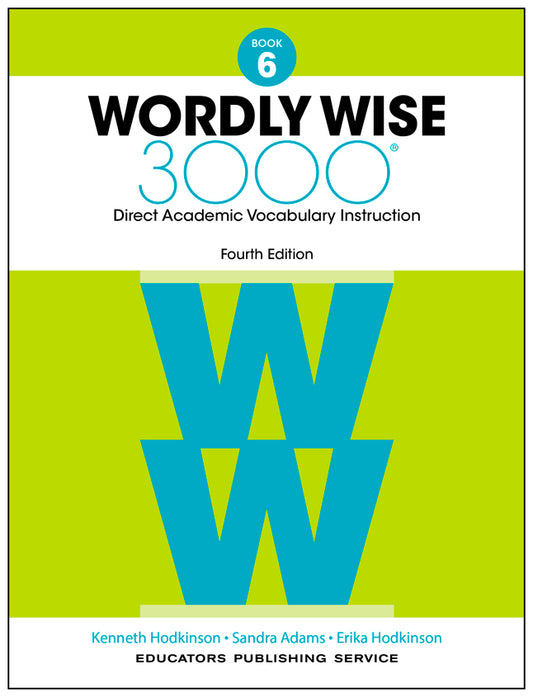 Wordly Wise 3000 Student Book, 4th Edition, Grade 6