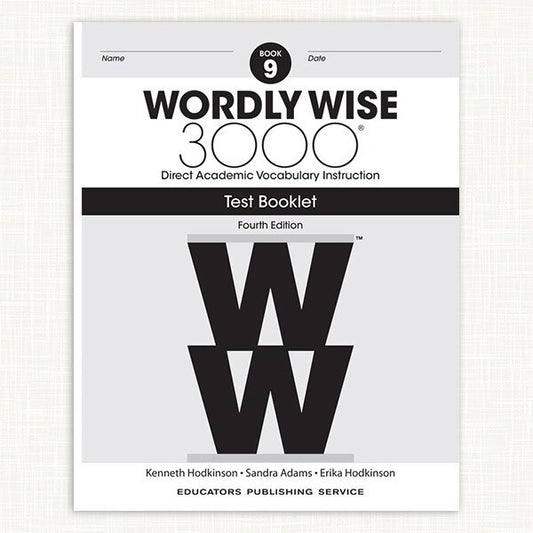Wordly Wise 3000 Book 9 Test Booklet (4th Ed.)