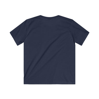Kids Softstyle Tee - 'Powered by Passion' - Youth T-Shirt, Family Values Shirt, Kids Apparel, Gift for Kids, Yellow Tee