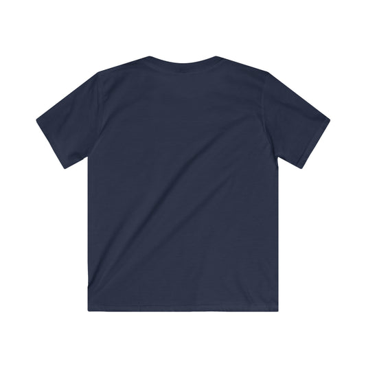 Kids Softstyle Tee - 'Powered by Passion' - Youth T-Shirt, Family Values Shirt, Kids Apparel, Gift for Kids, Yellow Tee
