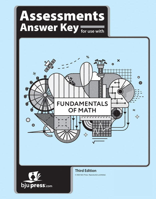 Fundamentals of Math Assessments Answer Key (3rd ed.) – SCAIHS