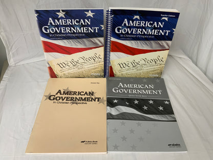 Abeka American Government (3rd Ed.) Set of 4