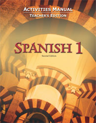 Spanish 1 Student Activities Manual Teacher's Edition (2nd ed.)