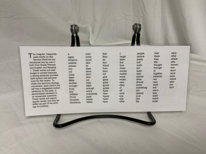 BJU High-Frequency Word Cards (Service Word Cards)