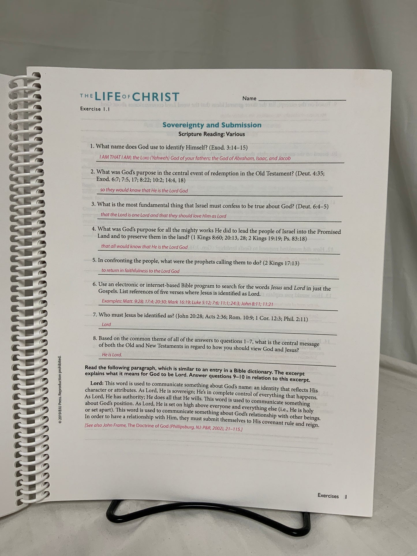 BJU The Life of Christ (1st Ed.) Set of 3