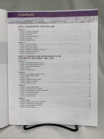 BJU World Studies (4th Ed.) Student Activities