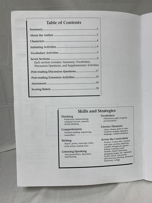 Hatchet Teacher Guide Grades 7-8