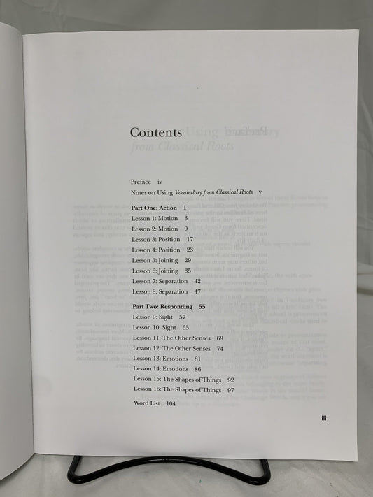 Vocabulary from Classical Roots Student Book B