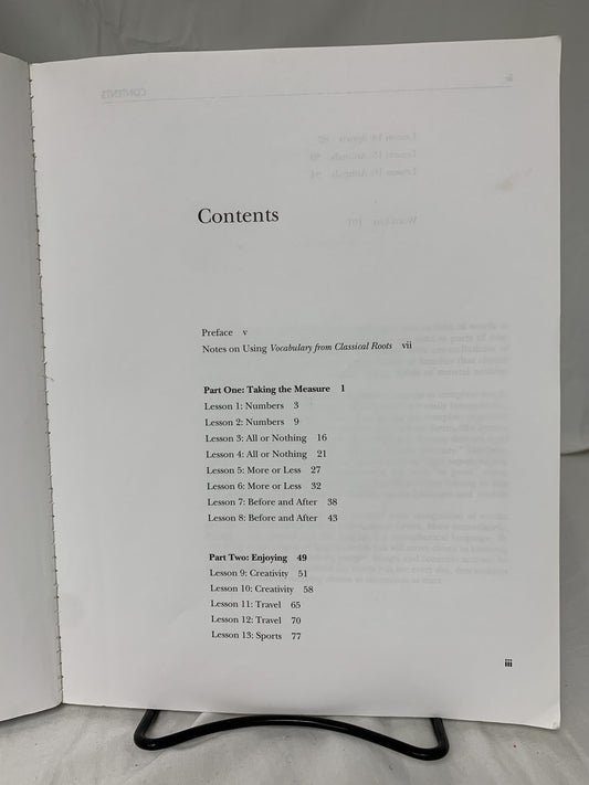 Vocabulary from Classical Roots Student Book A