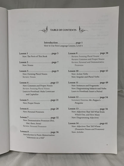 First Language Lessons Level 4 Instructor Guide