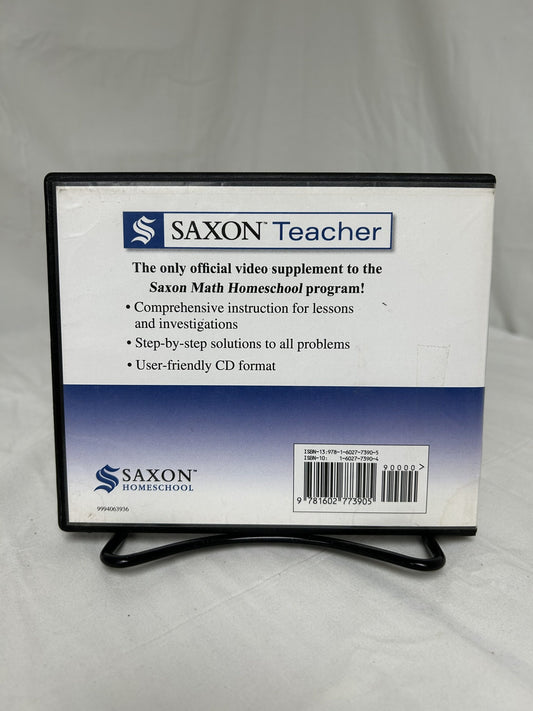 Saxon Teacher Math 8/7 (3rd Ed.) Lesson and Test CDs