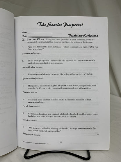 The Scarlet Pimpernel Study Guide