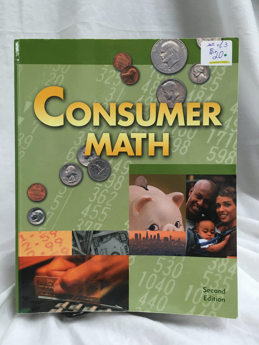 BJU Consumer Math (2nd Ed.) - Set of 3
