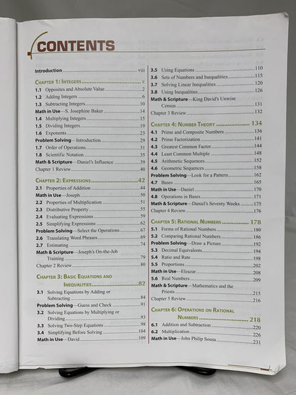 BJU Pre-Algebra (2nd Ed.) Textbook