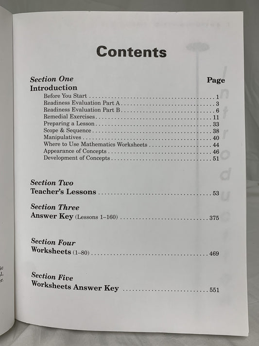 Horizons Math Grade 1 Teacher's Guide (in 1 book)