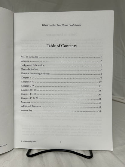 Where the Red Fern Grows Study Guide