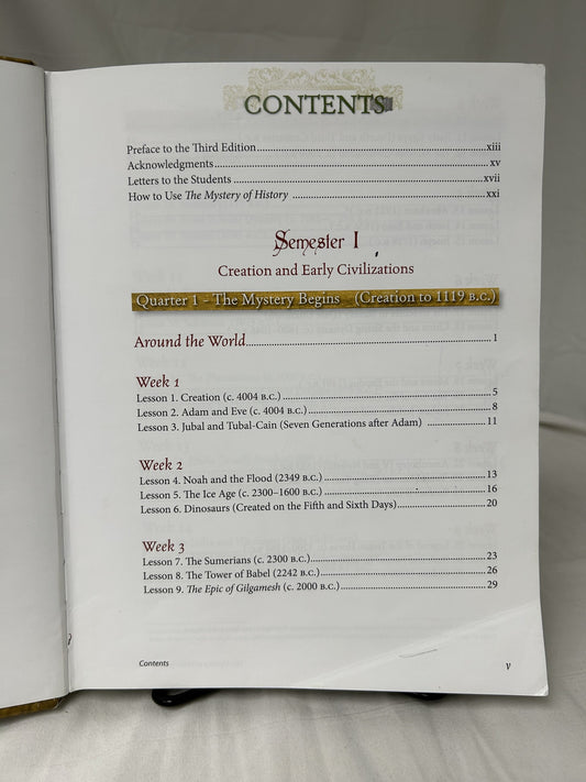 The Mystery of History Volume I (3rd Ed.) Student Reader