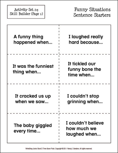 WriteShop Junior Time-Saver Pack | Book D