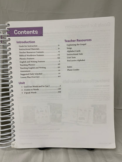 BJU Phonics & English 1 (4th Ed.) Teacher Edition