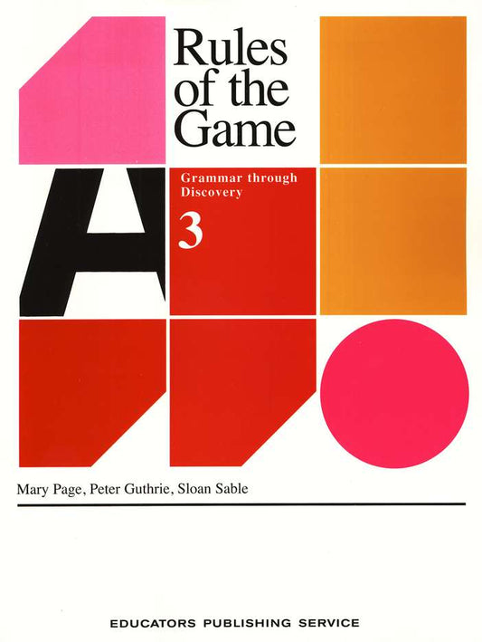 Rules of the Game 3 (Grades 9-10)