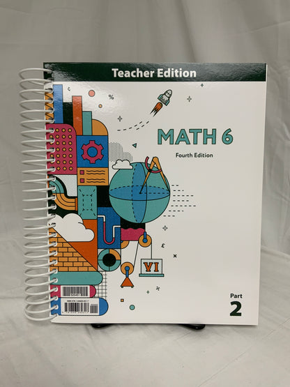 BJU Math 6 (4th Ed.) Set of 4