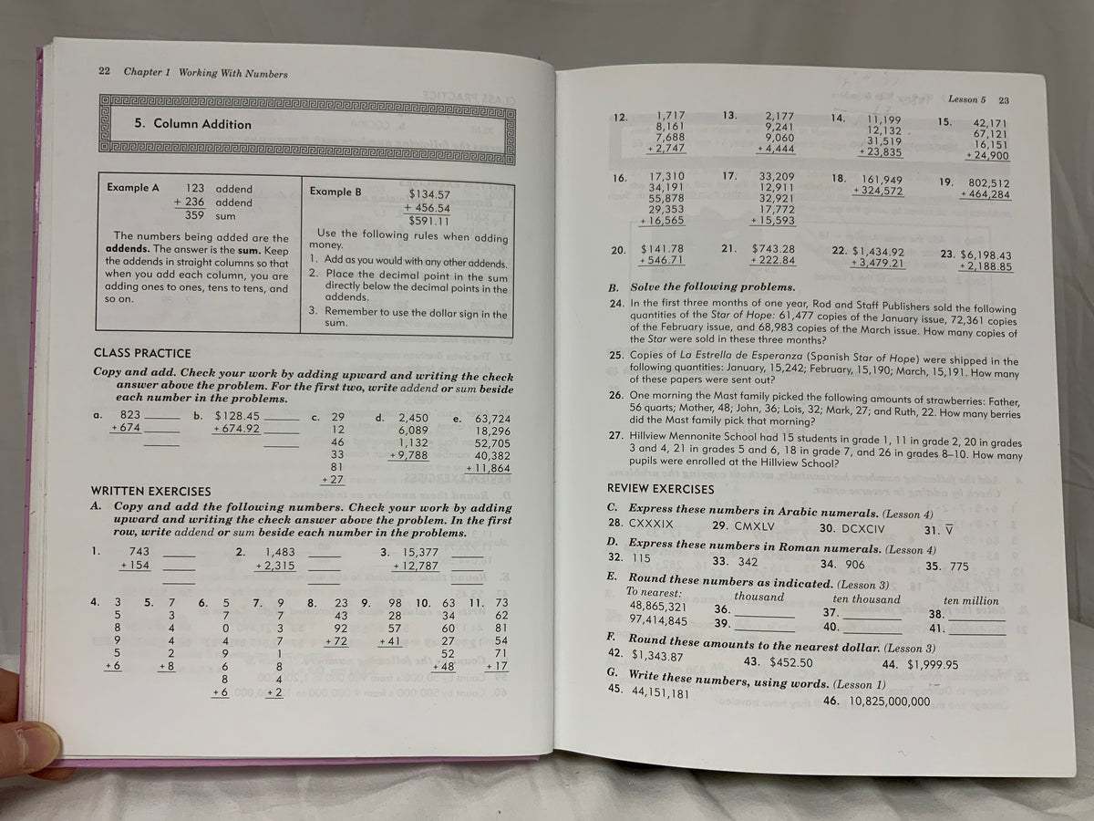 Rod & Staff Understanding Mathematics Grade 6 Textbook