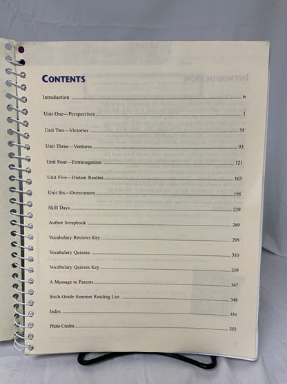 BJU Reading 6 (2nd Ed.) Worktext Answer Key