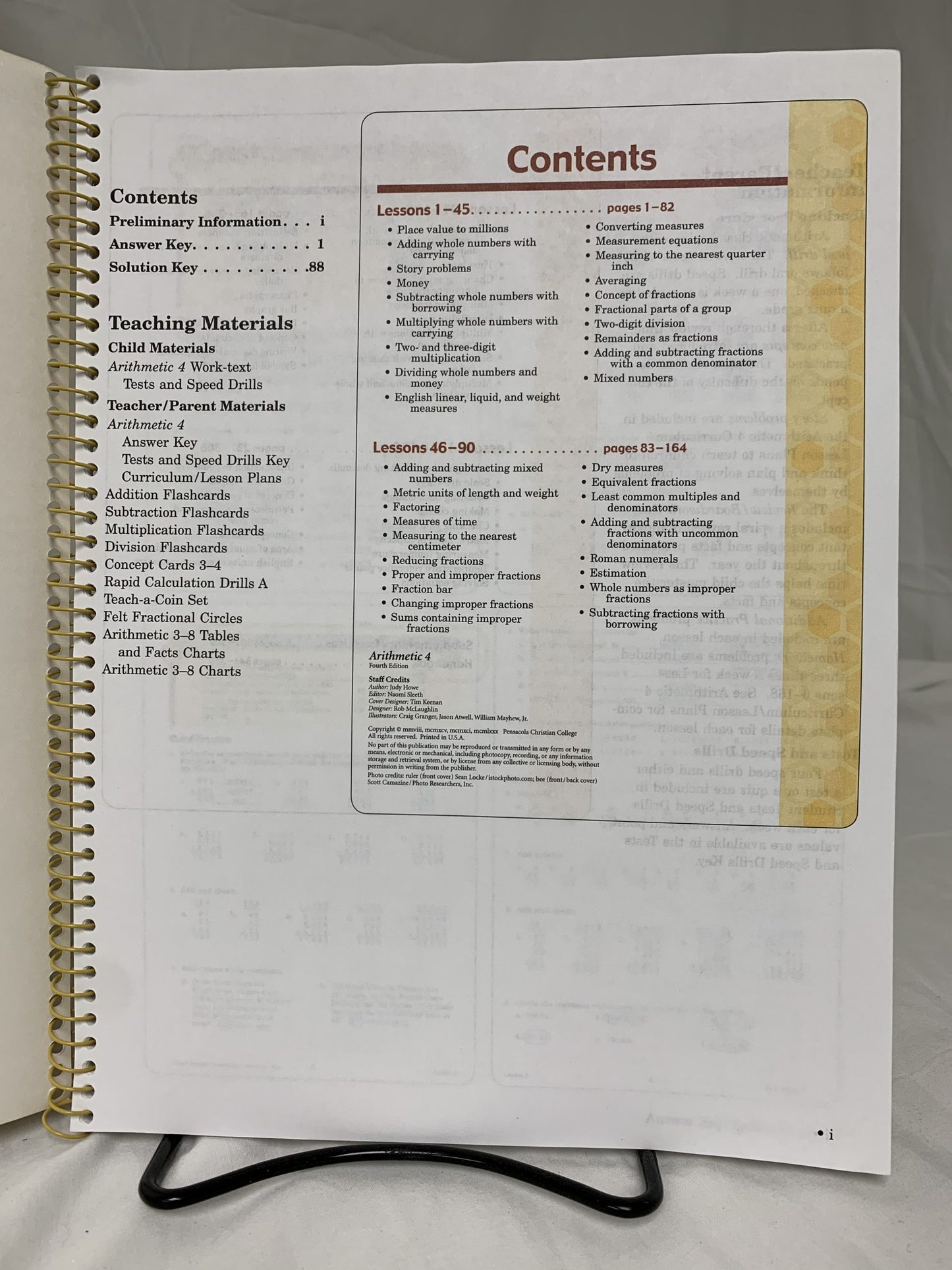 Abeka Arithmetic 4 (4th Ed.) Set of 2