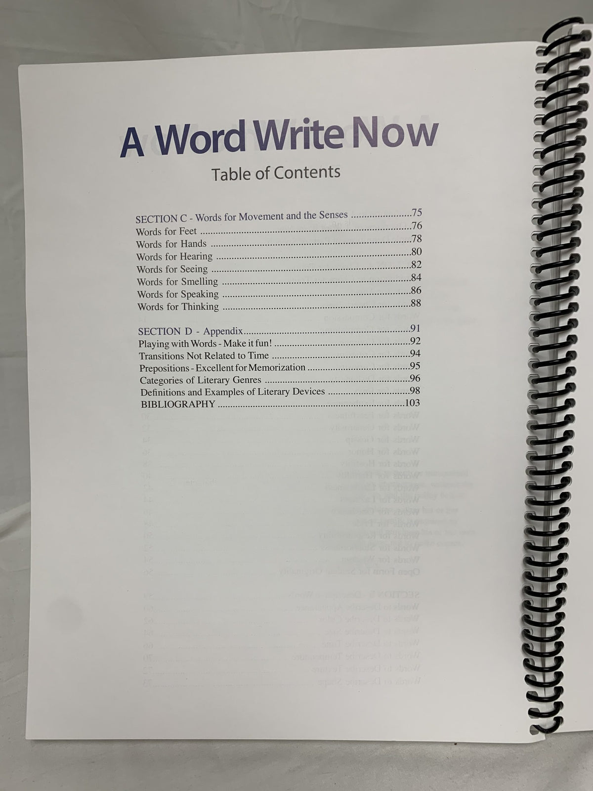 A Word Write Now