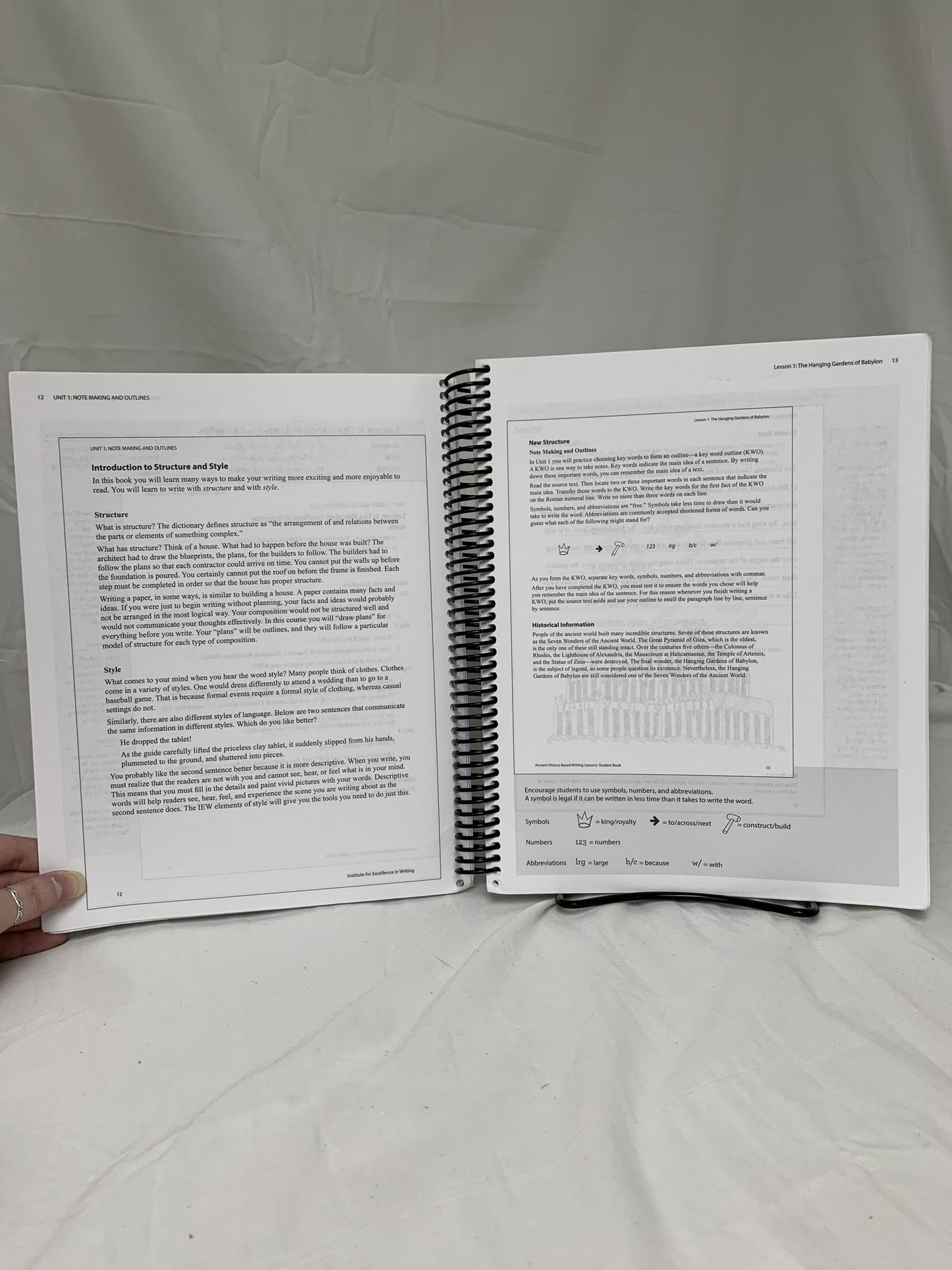 Ancient History-Based Writing Lessons (6th Ed.) Teacher's Manual
