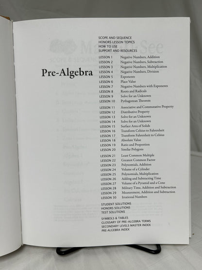 Math-U-See Pre-Algebra Instruction Pack