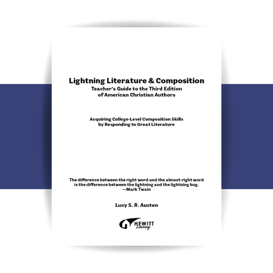 Lightning Lit – American Christian Authors Teacher Guide (3rd Ed.)