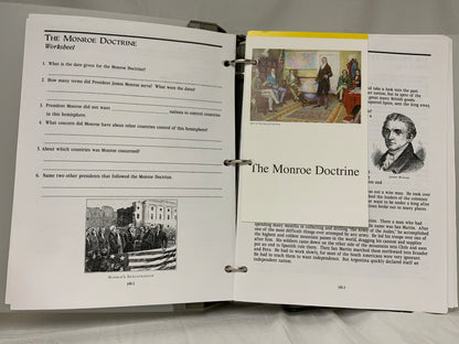 Veritas Press 1815 to Present Teacher Manual + Flashcards