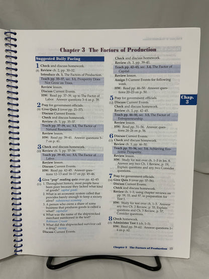 Abeka Economics: Work and Prosperity (2nd Ed.) Set of 3