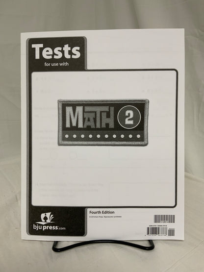BJU Math 2 (4th Ed.) Set of 4