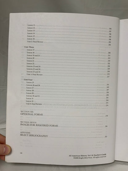 All American History Volume 2 Teacher’s Guide & Answer Key