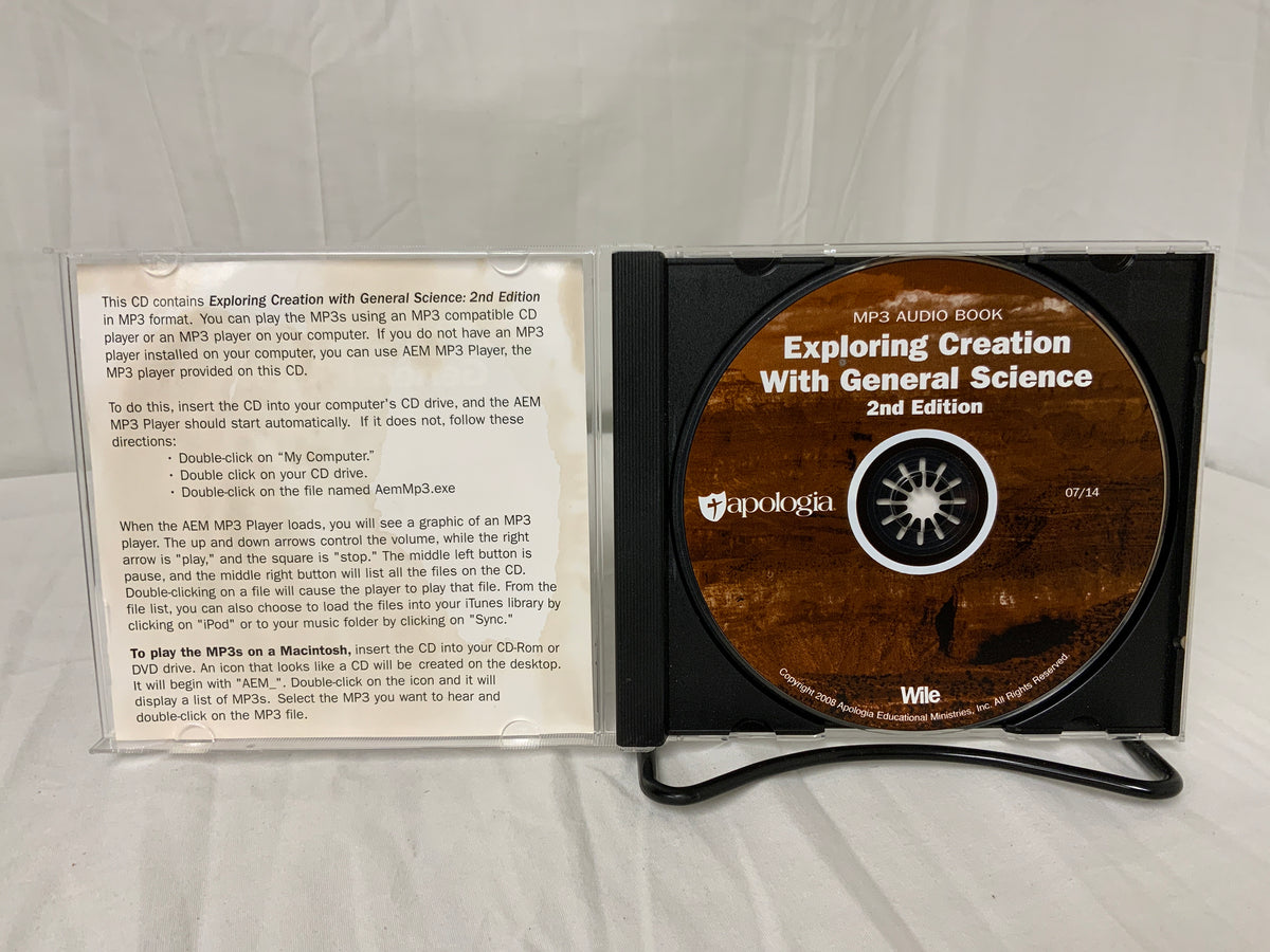 Exploring Creation with General Science (2nd Ed.) MP3 Audio Book CD