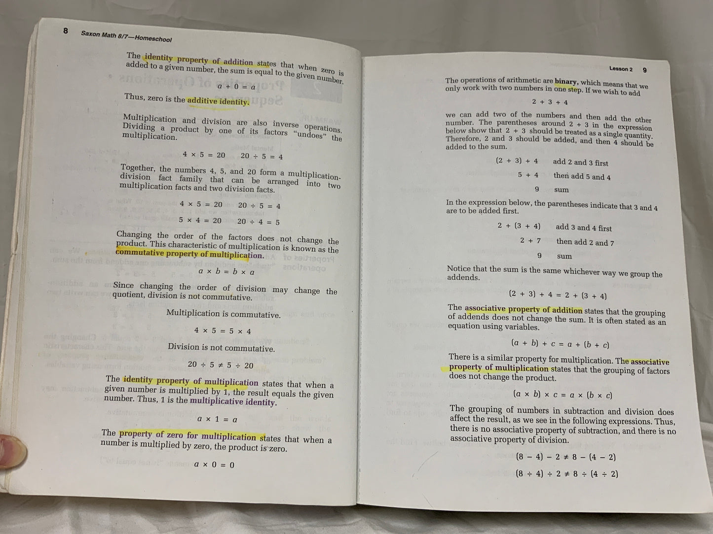 Saxon Math 8/7 Homeschool (3rd Ed.) Set of 3
