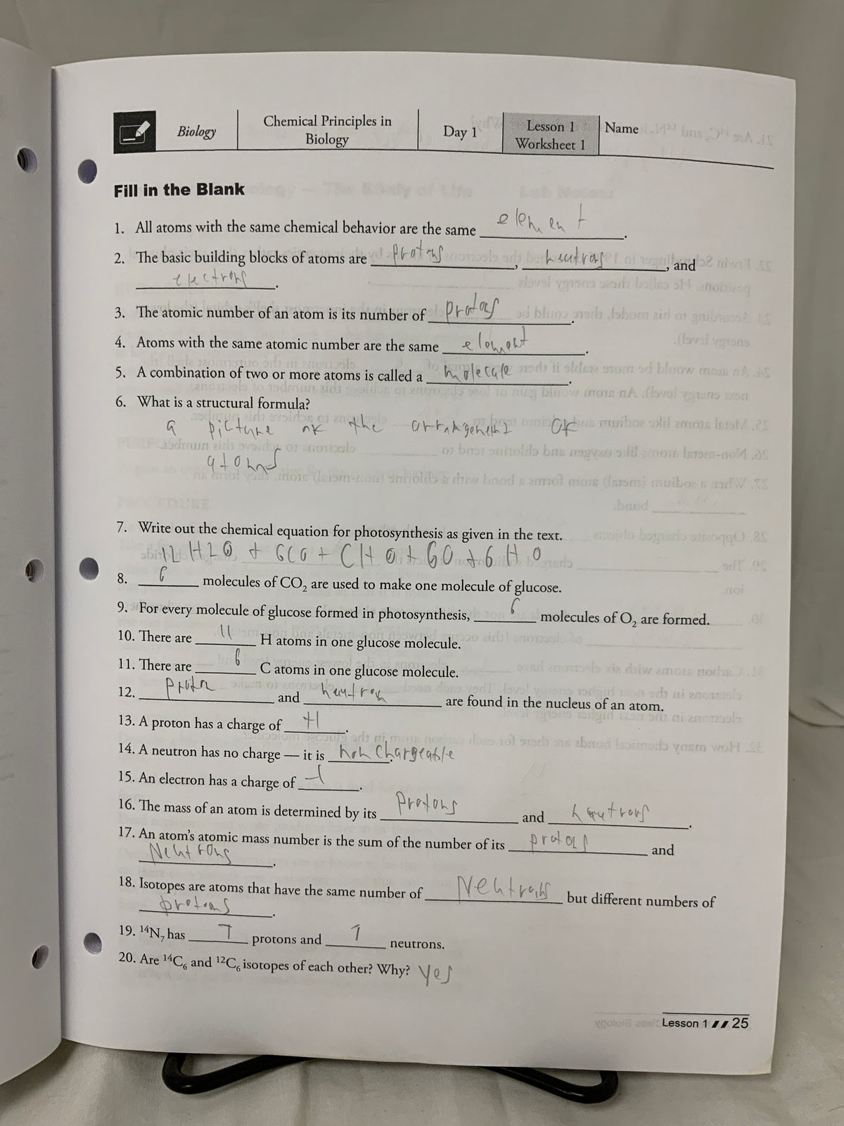 Master's Class Biology Teacher Guide